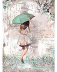 A1 Decoupage kuitupaperi Rainy Afternoon - 60 x 85 cm