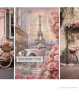 Decoupage kuitupaperisetti  - Parisian Bloom Haven - 3 eri arkkia 76x144cm