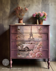 Decoupage kuitupaperisetti  - Parisian Bloom Haven - 3 eri arkkia 76x144cm