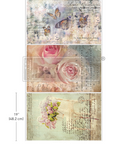 Dreamy Delights - Decoupage kuitupaperisetti 49x76 cm - 3 kpl